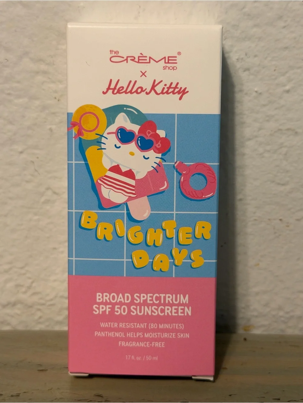 The Crème Shop x Hello Kitty Brighter Days SPF 50 Sunscreen - Pink